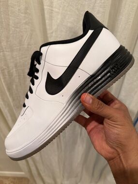 Nike Lunar Force 1 NS Premium - White/Black-Beige (629970-100) - 2013 - 13M OG